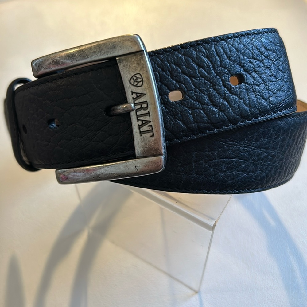 Ariat 34 Men’s Black Leather Belt NWOT